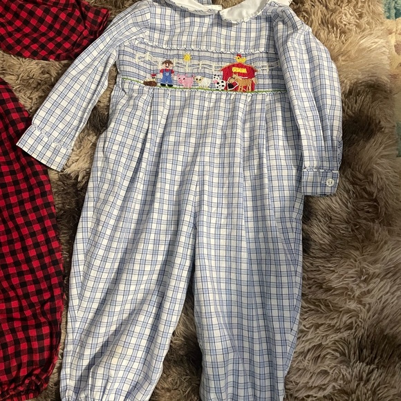Blue and red Plaid Long Bubble size 24 months/2T - Picture 5 of 9